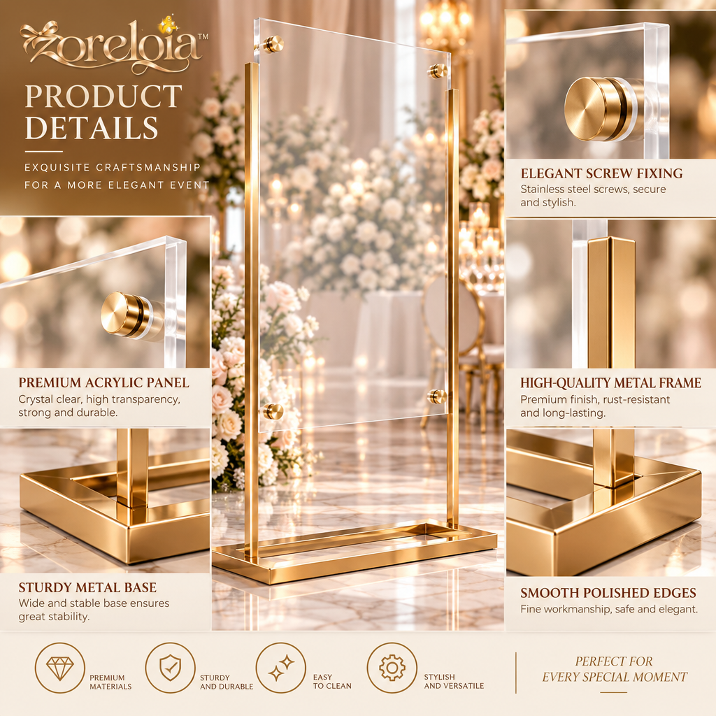 Modern Acrylic Celebration Sign Stand - image 5