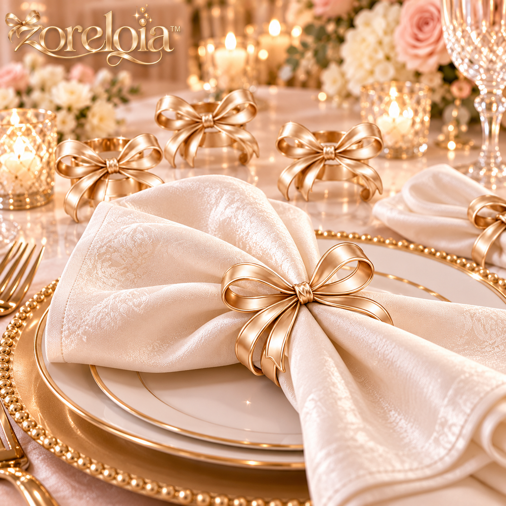 Bow-Knot Napkin Ring Set - image 1