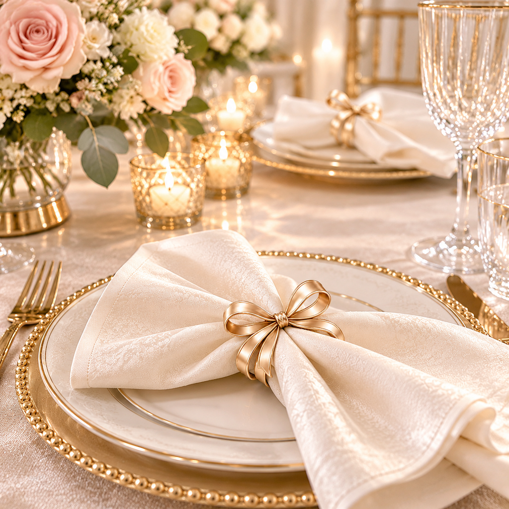 Bow-Knot Napkin Ring Set - image 3