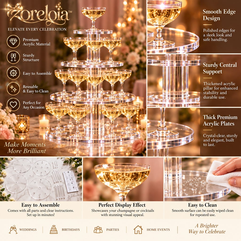 Acrylic Champagne Tower Display Stand - image 2